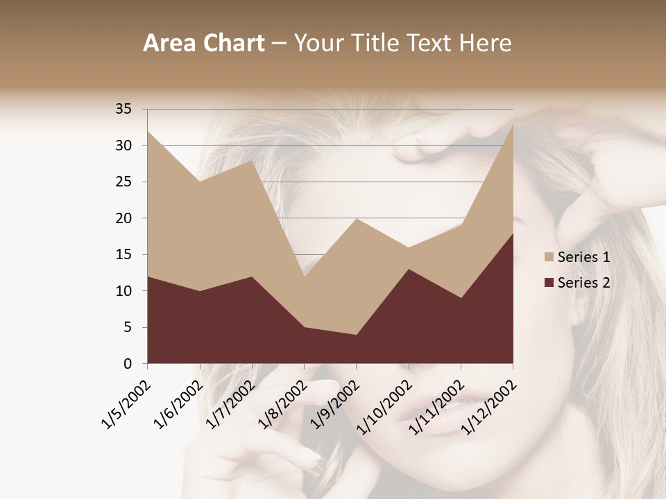 White Face Woman PowerPoint Template