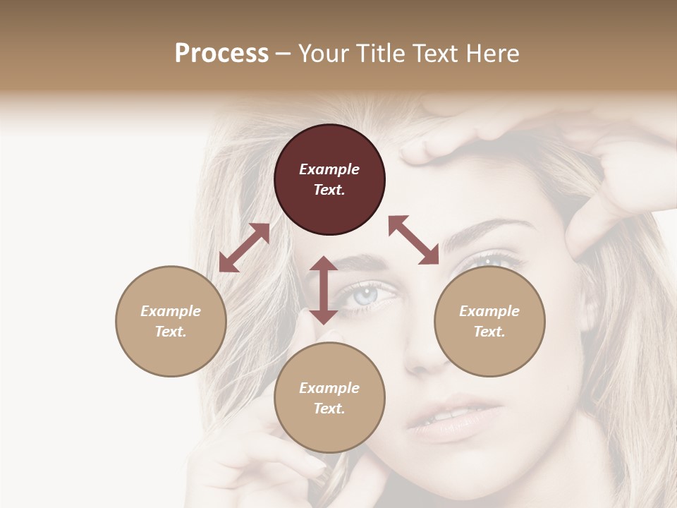 White Face Woman PowerPoint Template