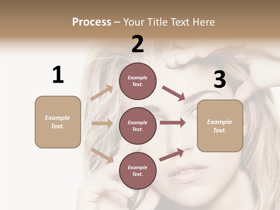 White Face Woman PowerPoint Template