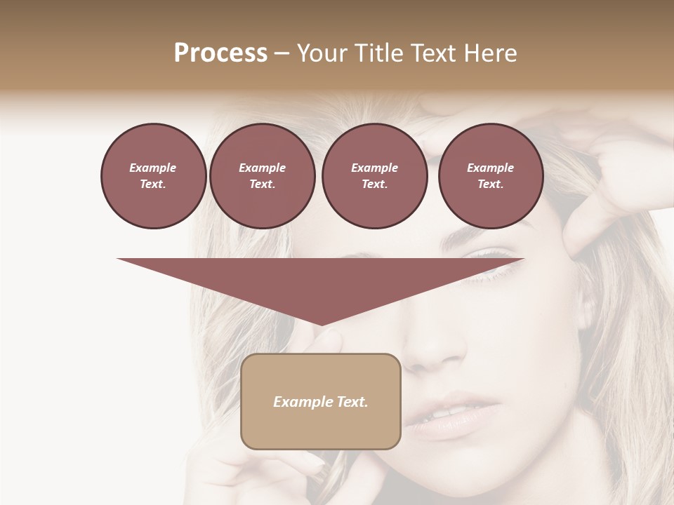 White Face Woman PowerPoint Template