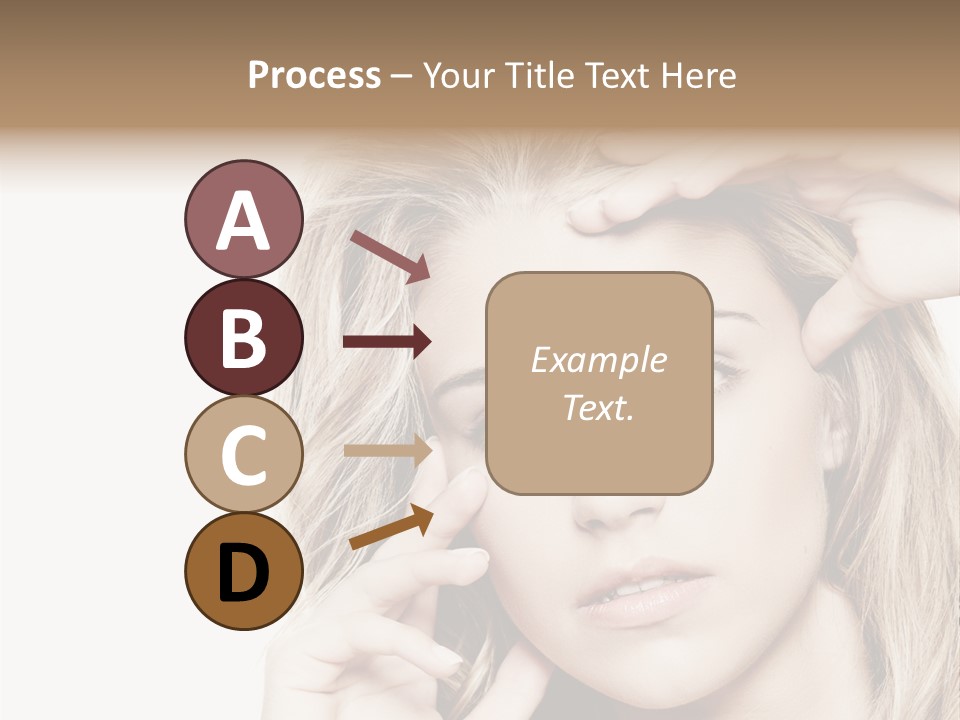 White Face Woman PowerPoint Template