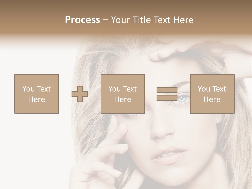 White Face Woman PowerPoint Template