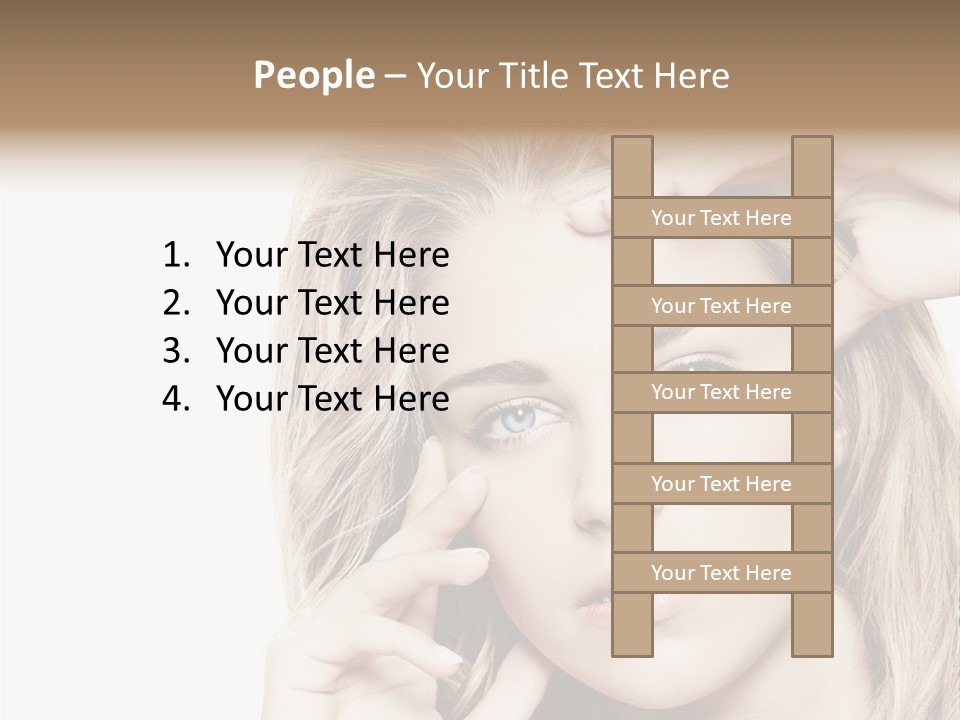 White Face Woman PowerPoint Template