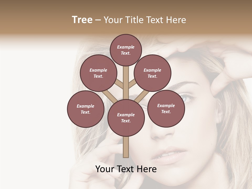 White Face Woman PowerPoint Template