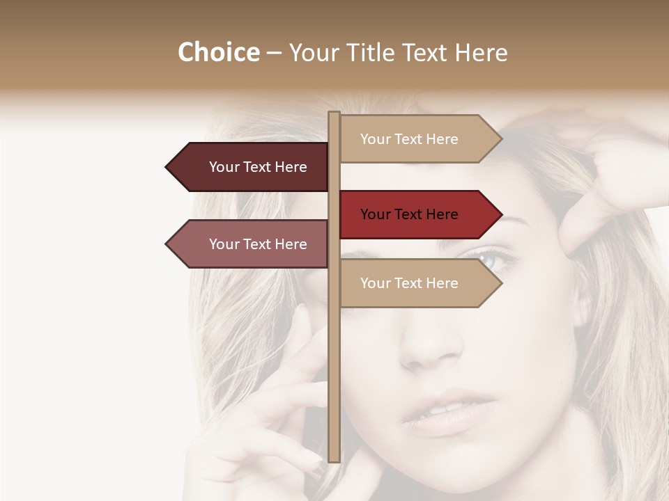 White Face Woman PowerPoint Template