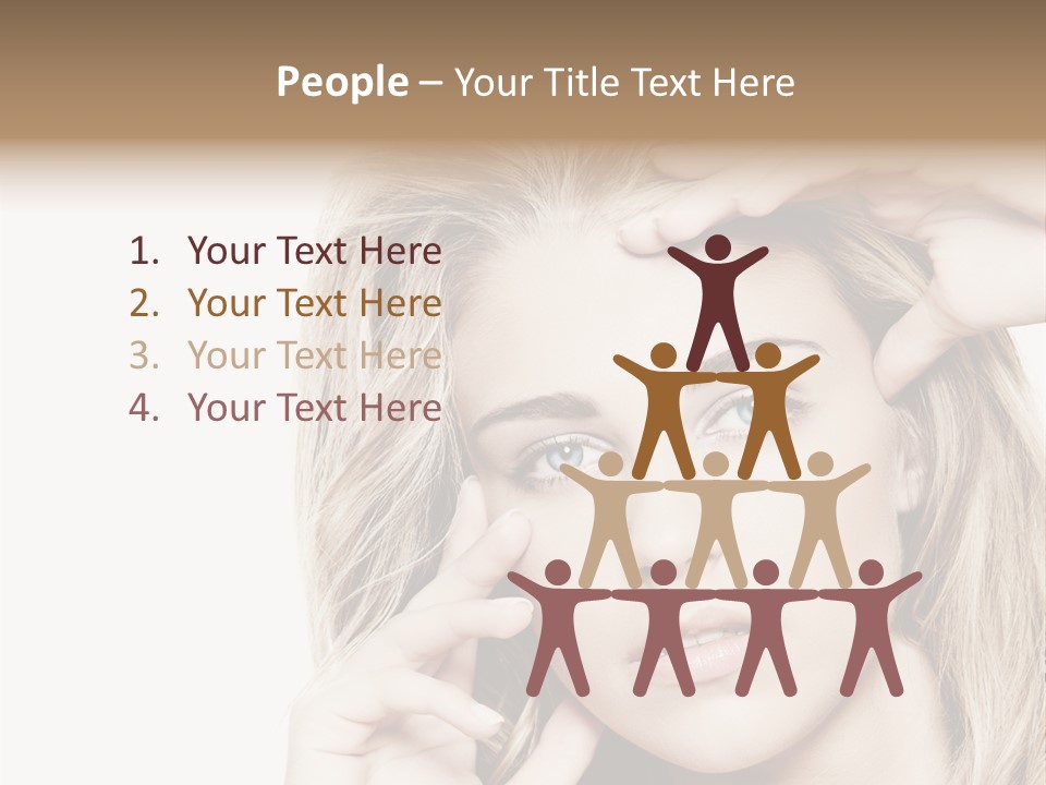White Face Woman PowerPoint Template
