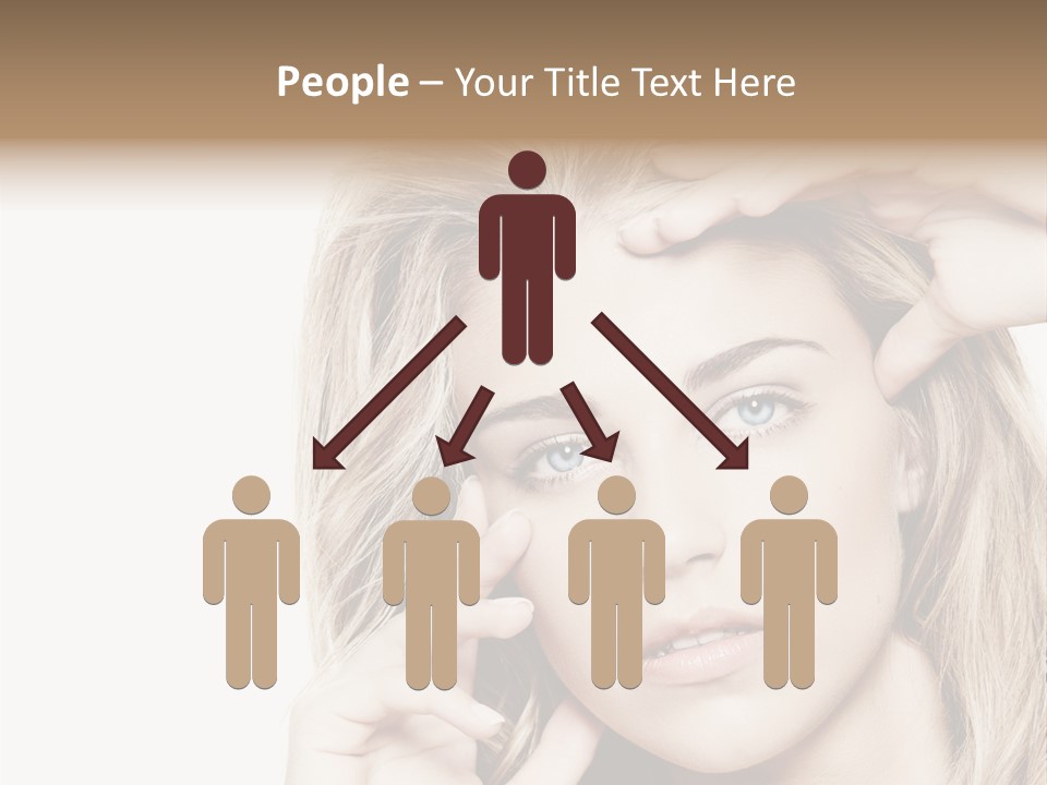 White Face Woman PowerPoint Template