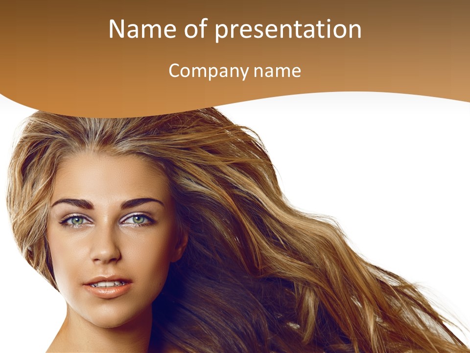 Elegant Green Blond PowerPoint Template