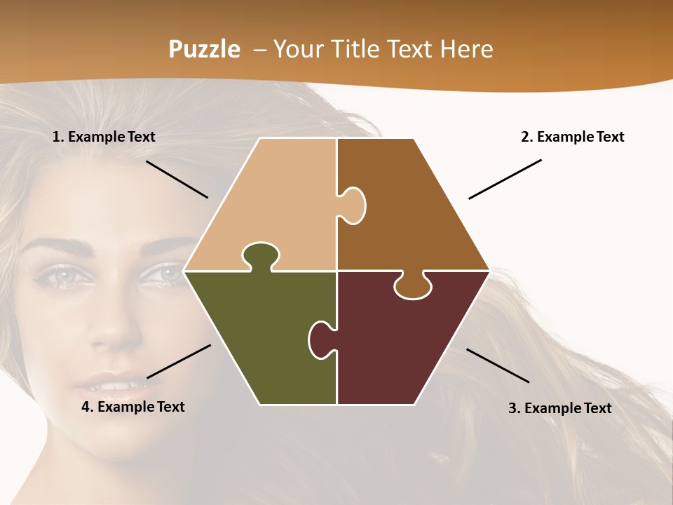 Elegant Green Blond PowerPoint Template
