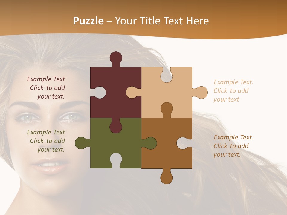 Elegant Green Blond PowerPoint Template