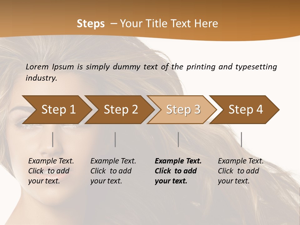 Elegant Green Blond PowerPoint Template