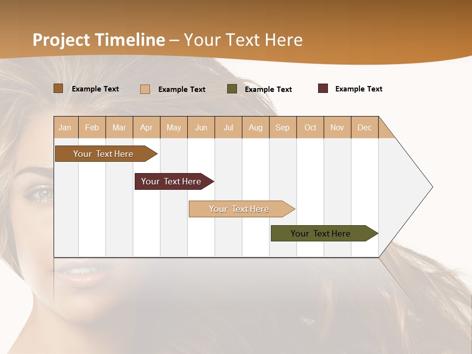 Elegant Green Blond PowerPoint Template