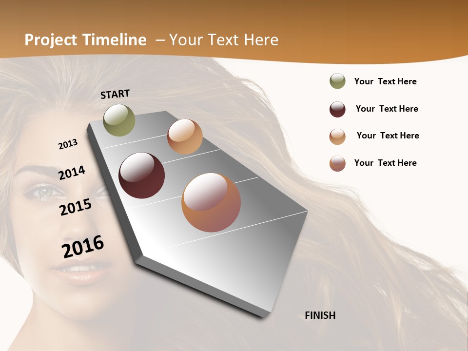 Elegant Green Blond PowerPoint Template