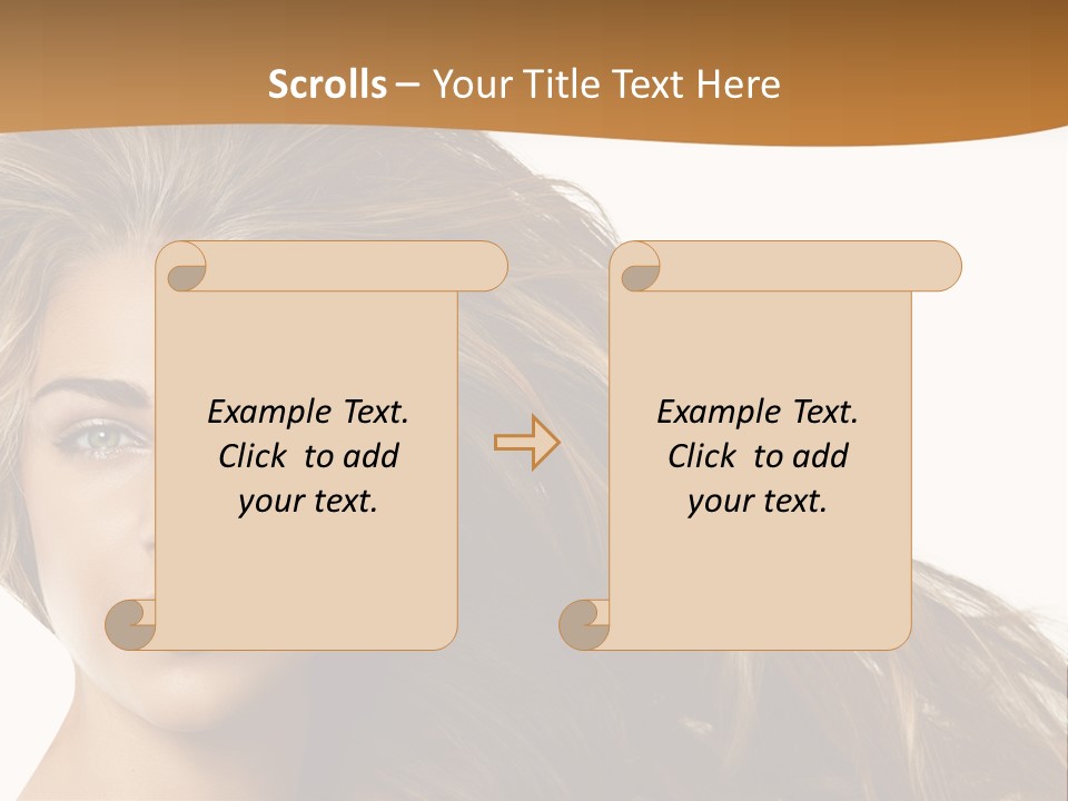 Elegant Green Blond PowerPoint Template