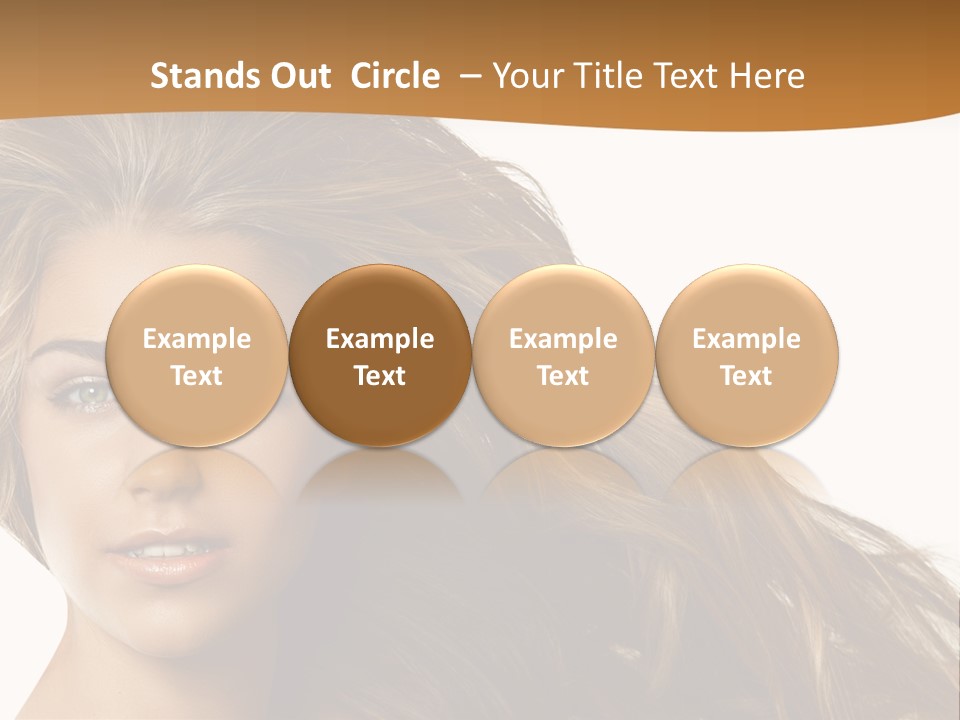 Elegant Green Blond PowerPoint Template