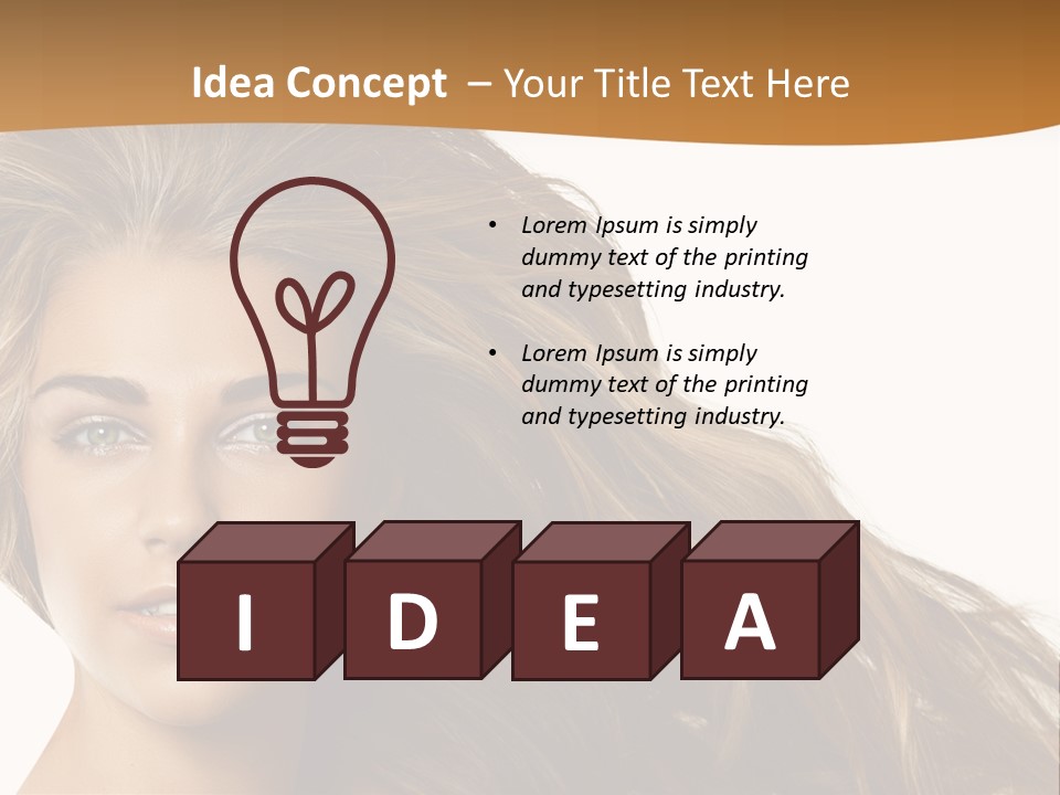 Elegant Green Blond PowerPoint Template