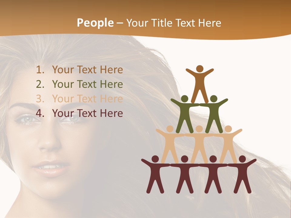 Elegant Green Blond PowerPoint Template