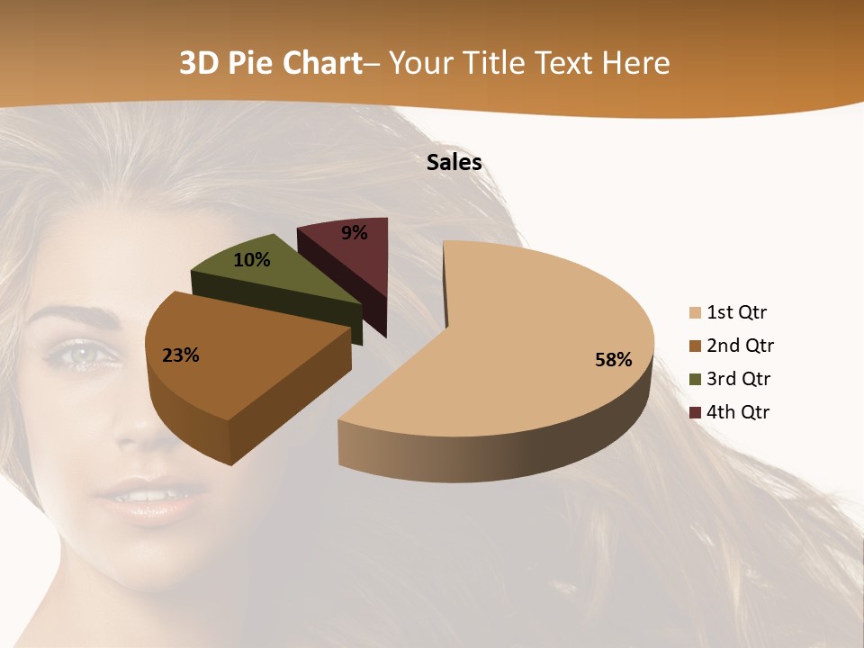 Elegant Green Blond PowerPoint Template