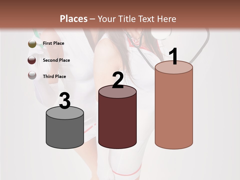 Skittish Female High Heels PowerPoint Template