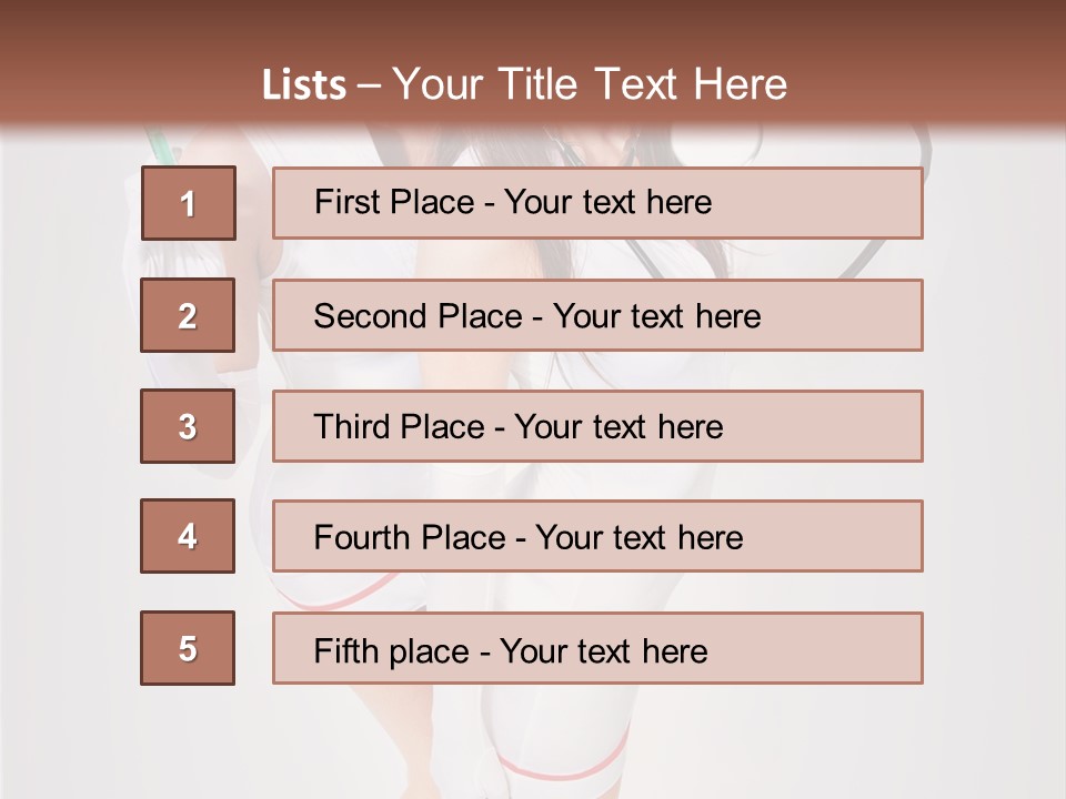Skittish Female High Heels PowerPoint Template