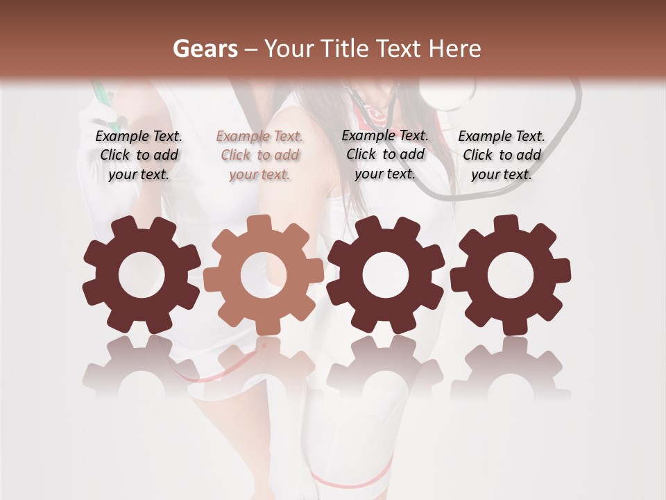 Skittish Female High Heels PowerPoint Template