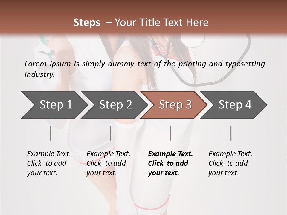 Skittish Female High Heels PowerPoint Template