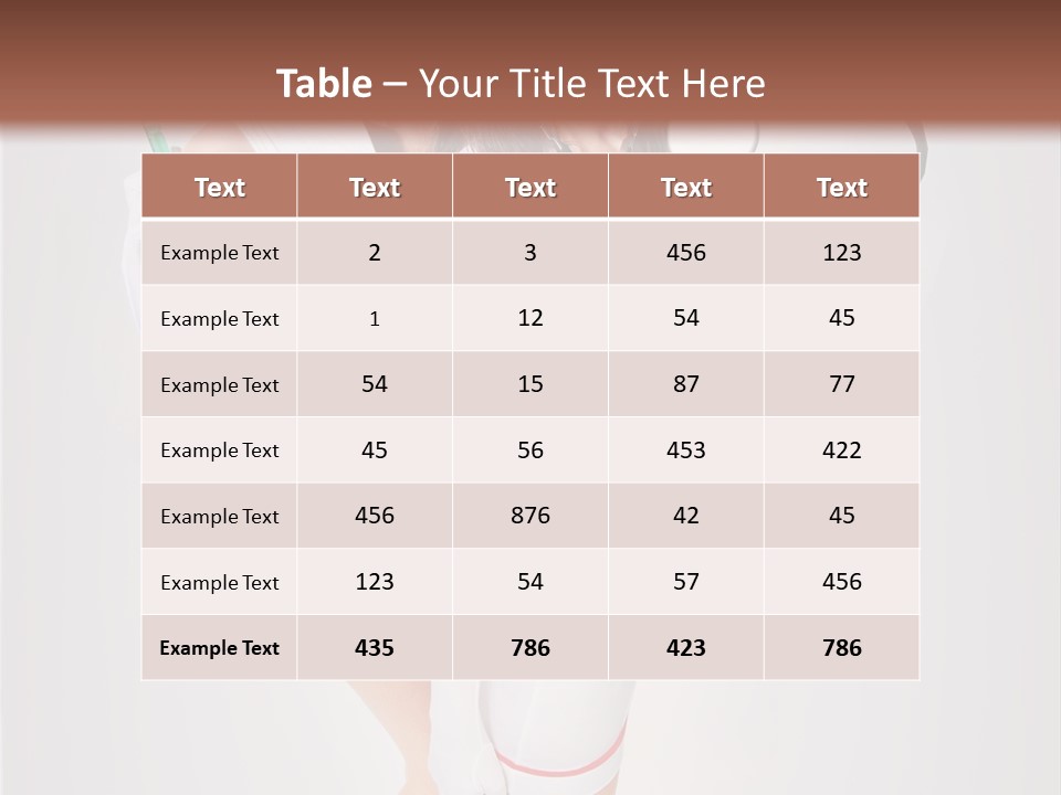 Skittish Female High Heels PowerPoint Template