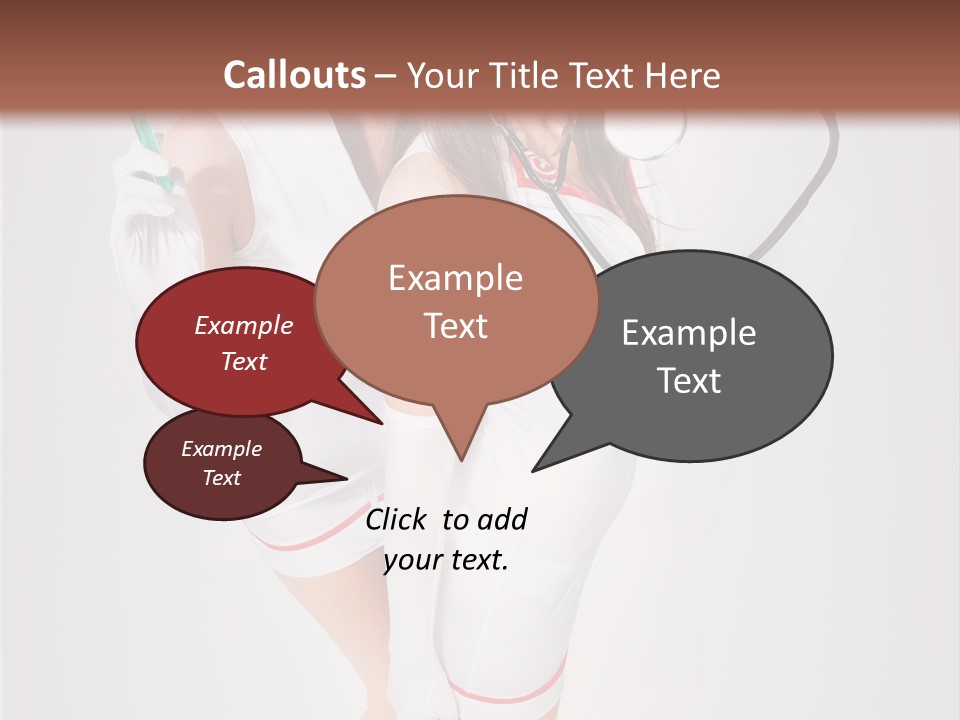 Skittish Female High Heels PowerPoint Template