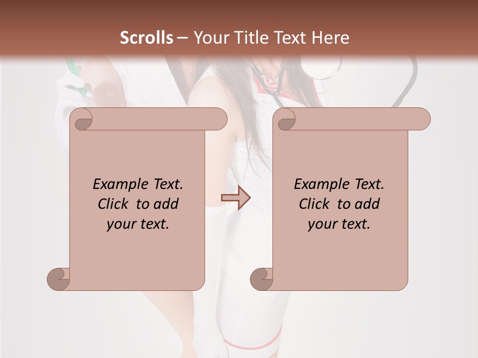 Skittish Female High Heels PowerPoint Template