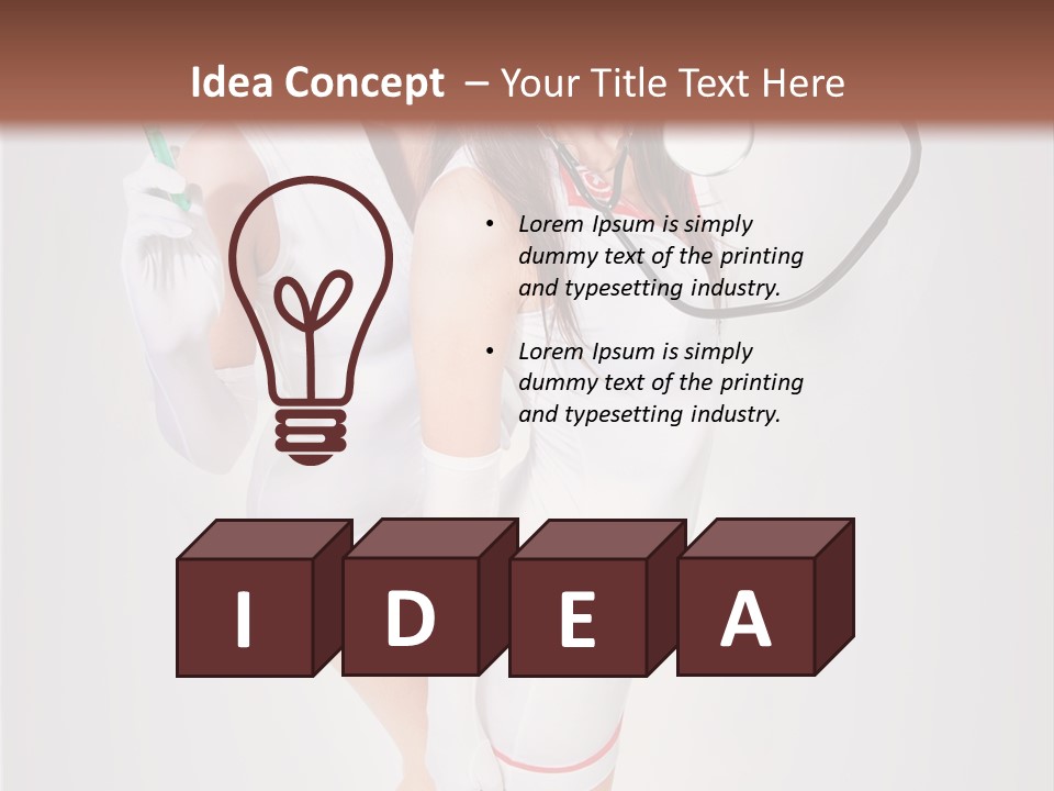 Skittish Female High Heels PowerPoint Template