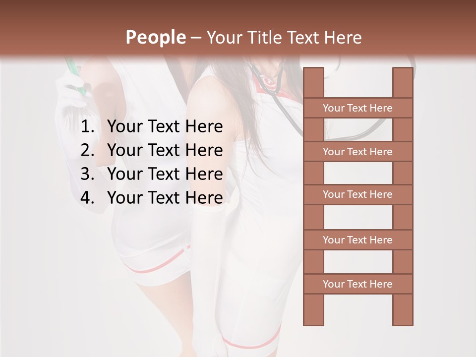 Skittish Female High Heels PowerPoint Template