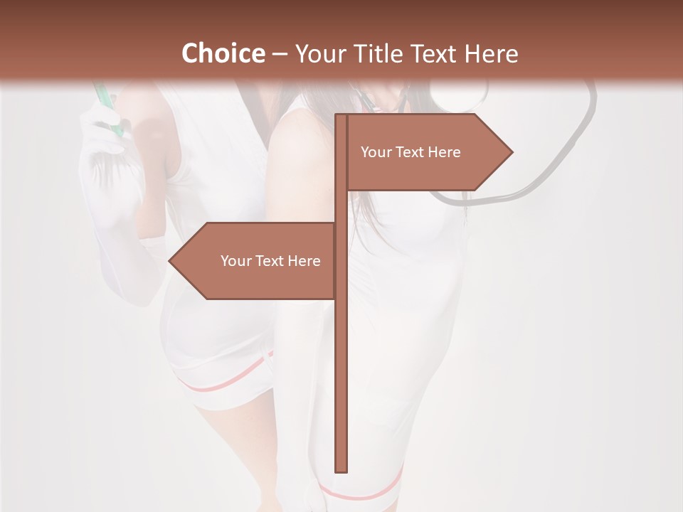 Skittish Female High Heels PowerPoint Template