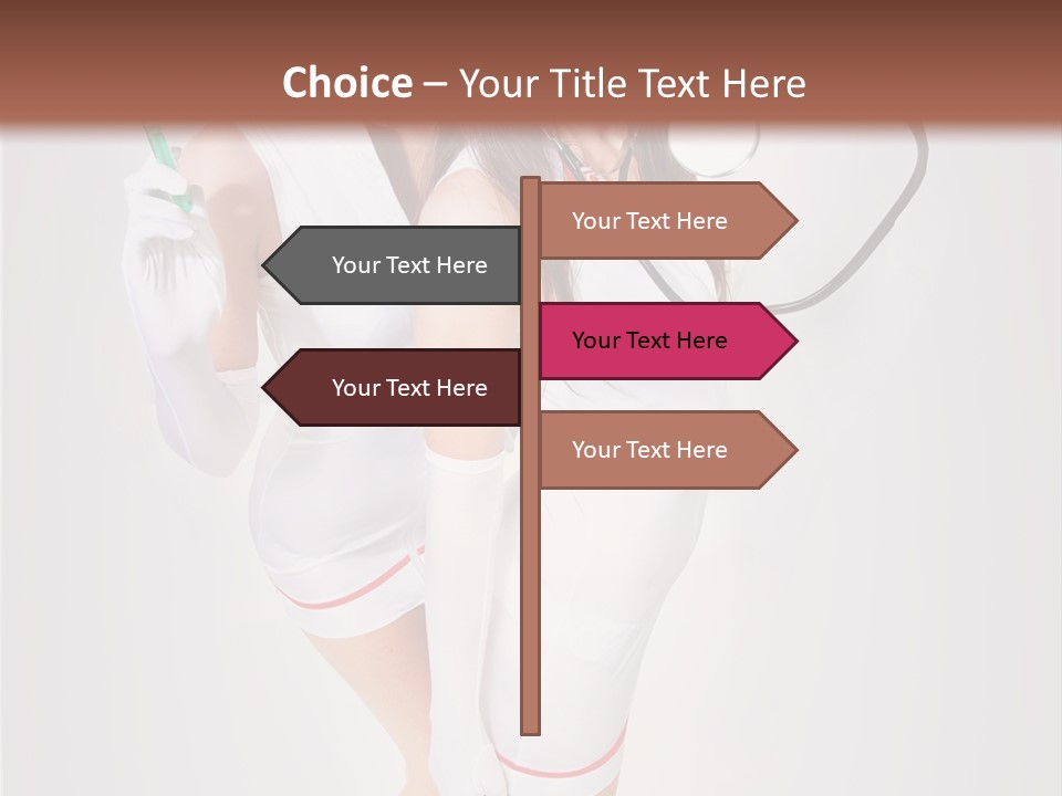 Skittish Female High Heels PowerPoint Template