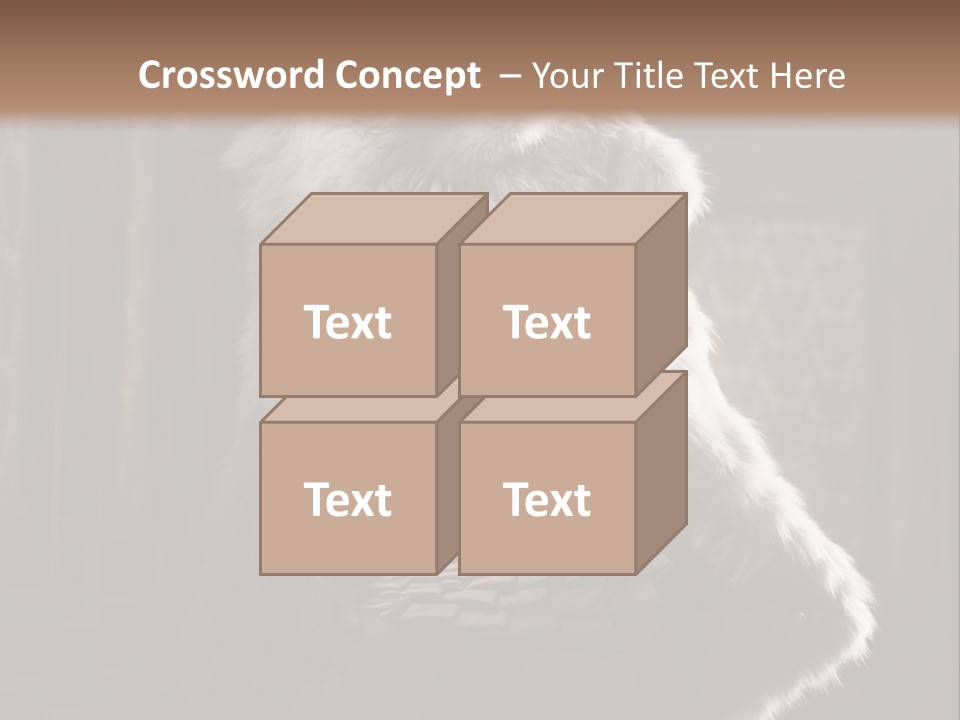 Seated Long Black PowerPoint Template