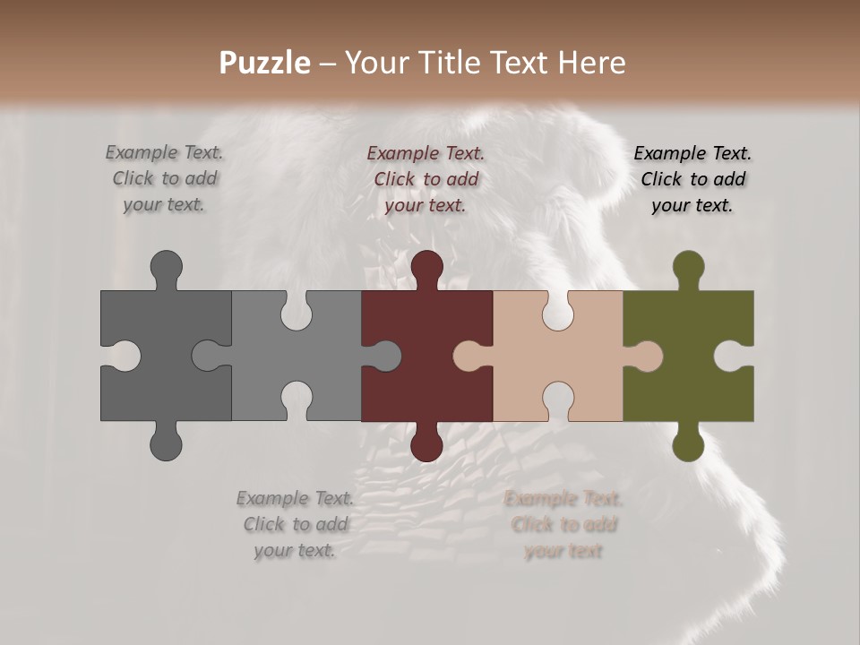 Seated Long Black PowerPoint Template