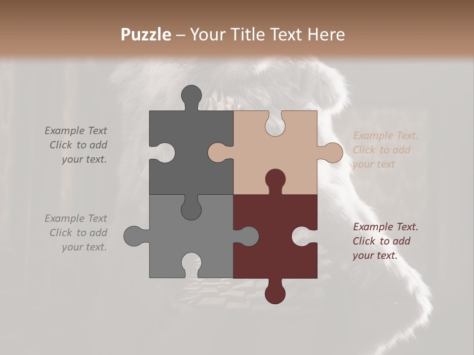 Seated Long Black PowerPoint Template