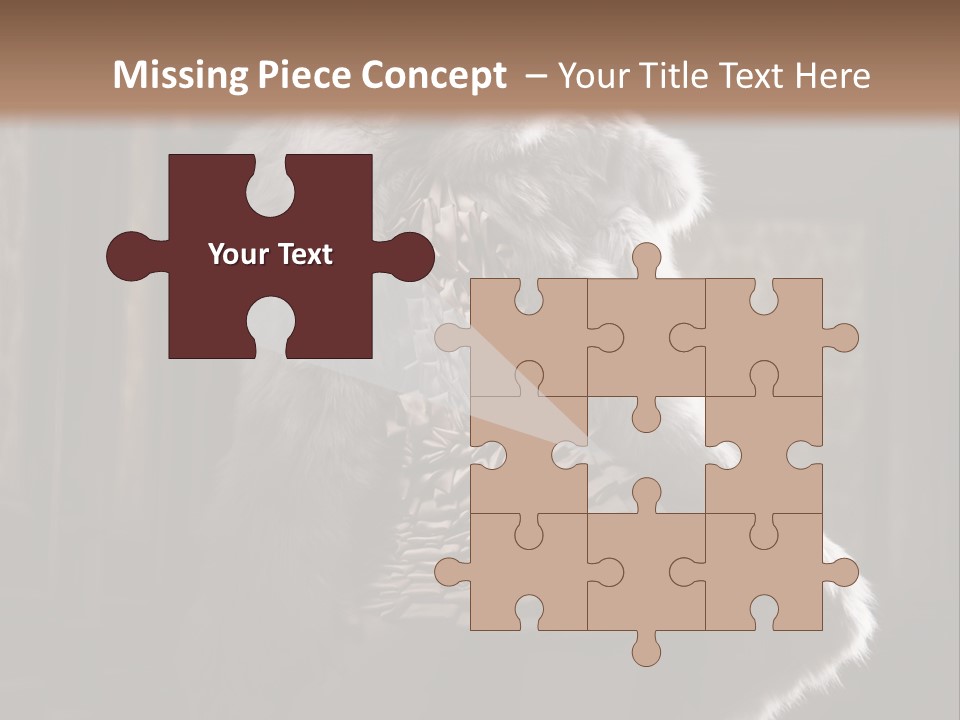 Seated Long Black PowerPoint Template