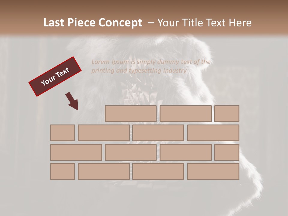 Seated Long Black PowerPoint Template