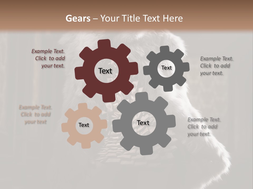 Seated Long Black PowerPoint Template