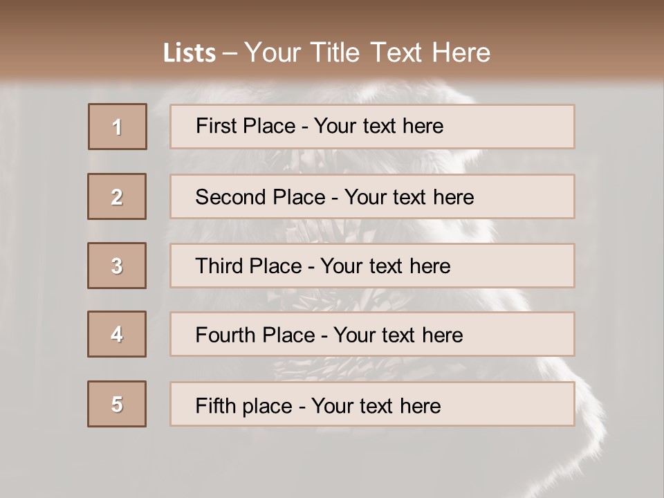Seated Long Black PowerPoint Template