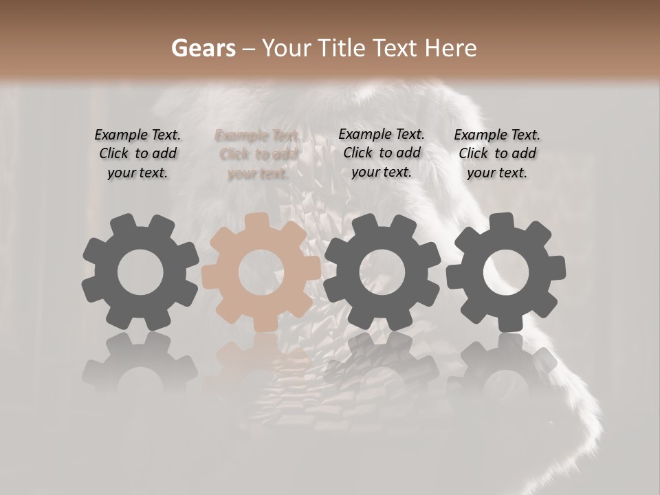 Seated Long Black PowerPoint Template