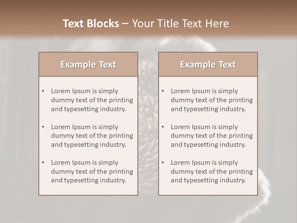 Seated Long Black PowerPoint Template