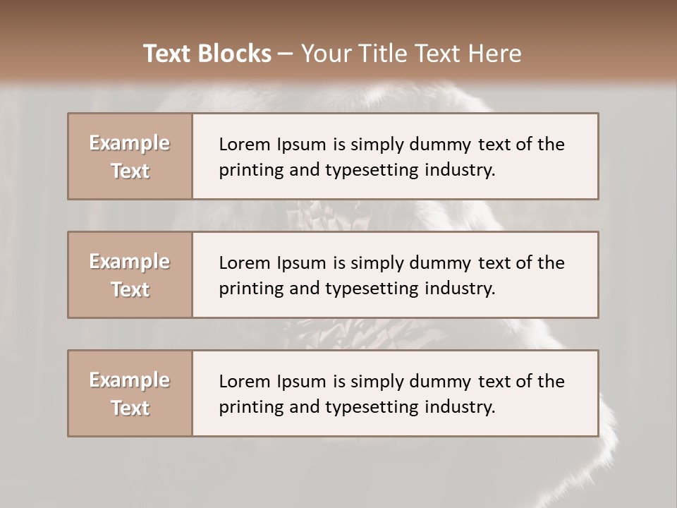 Seated Long Black PowerPoint Template
