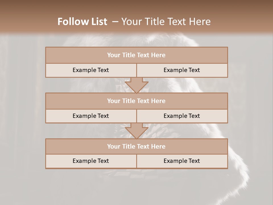Seated Long Black PowerPoint Template