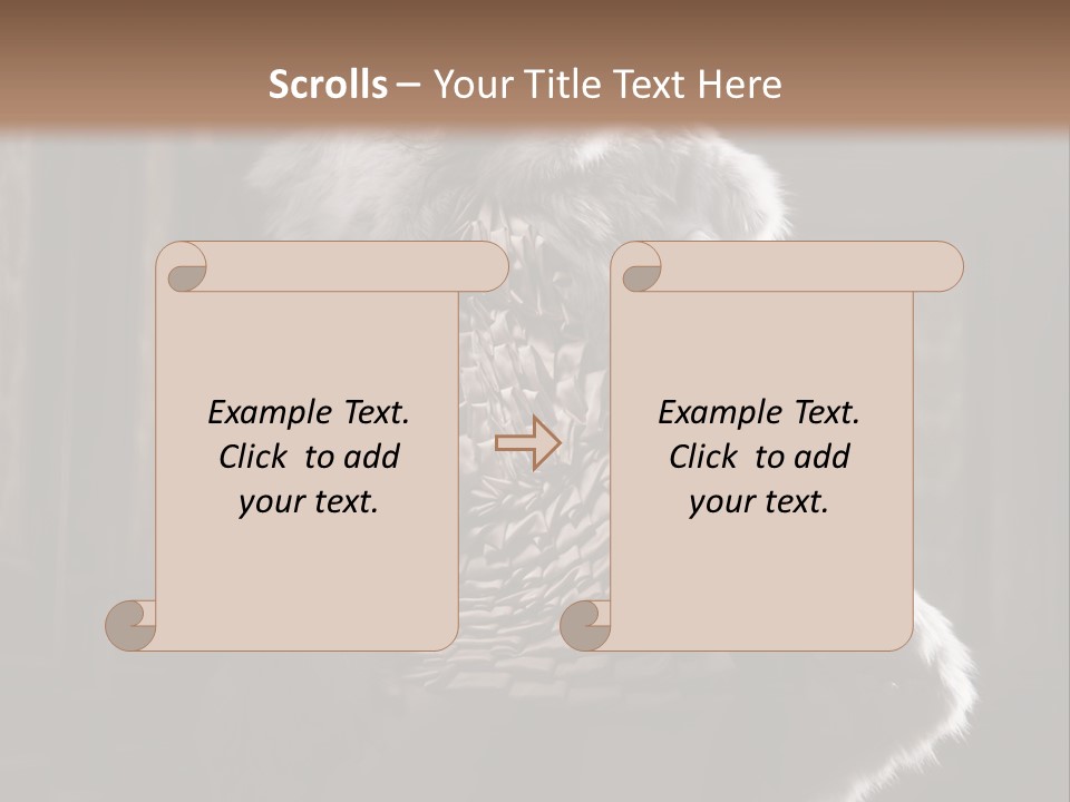 Seated Long Black PowerPoint Template