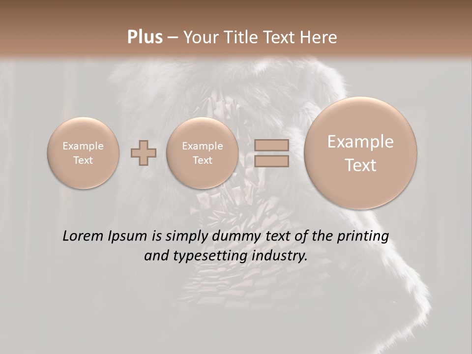 Seated Long Black PowerPoint Template