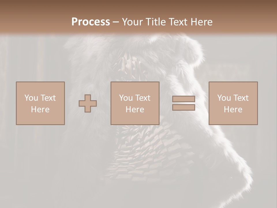Seated Long Black PowerPoint Template