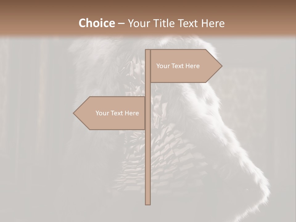 Seated Long Black PowerPoint Template