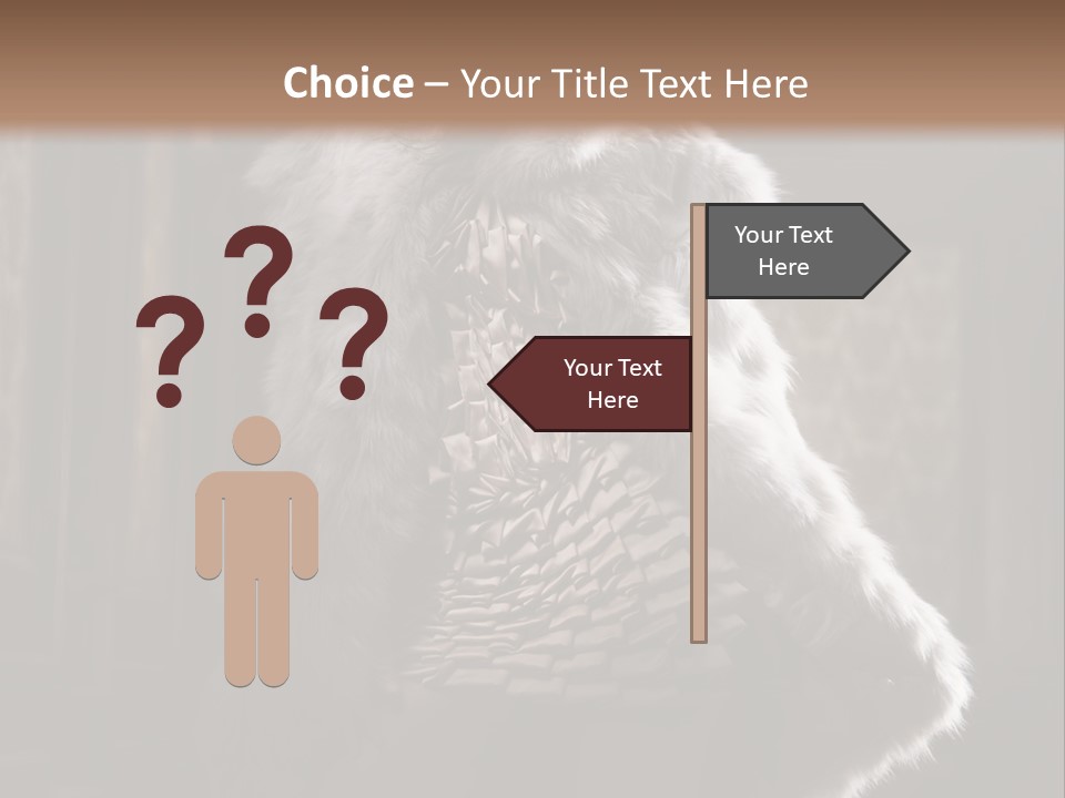 Seated Long Black PowerPoint Template