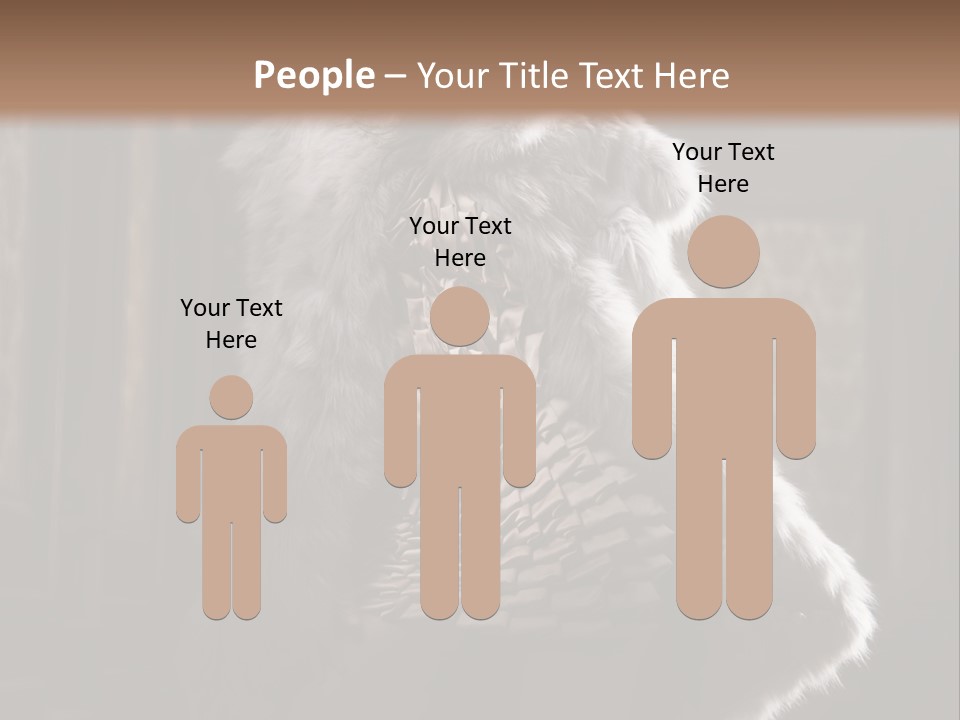 Seated Long Black PowerPoint Template